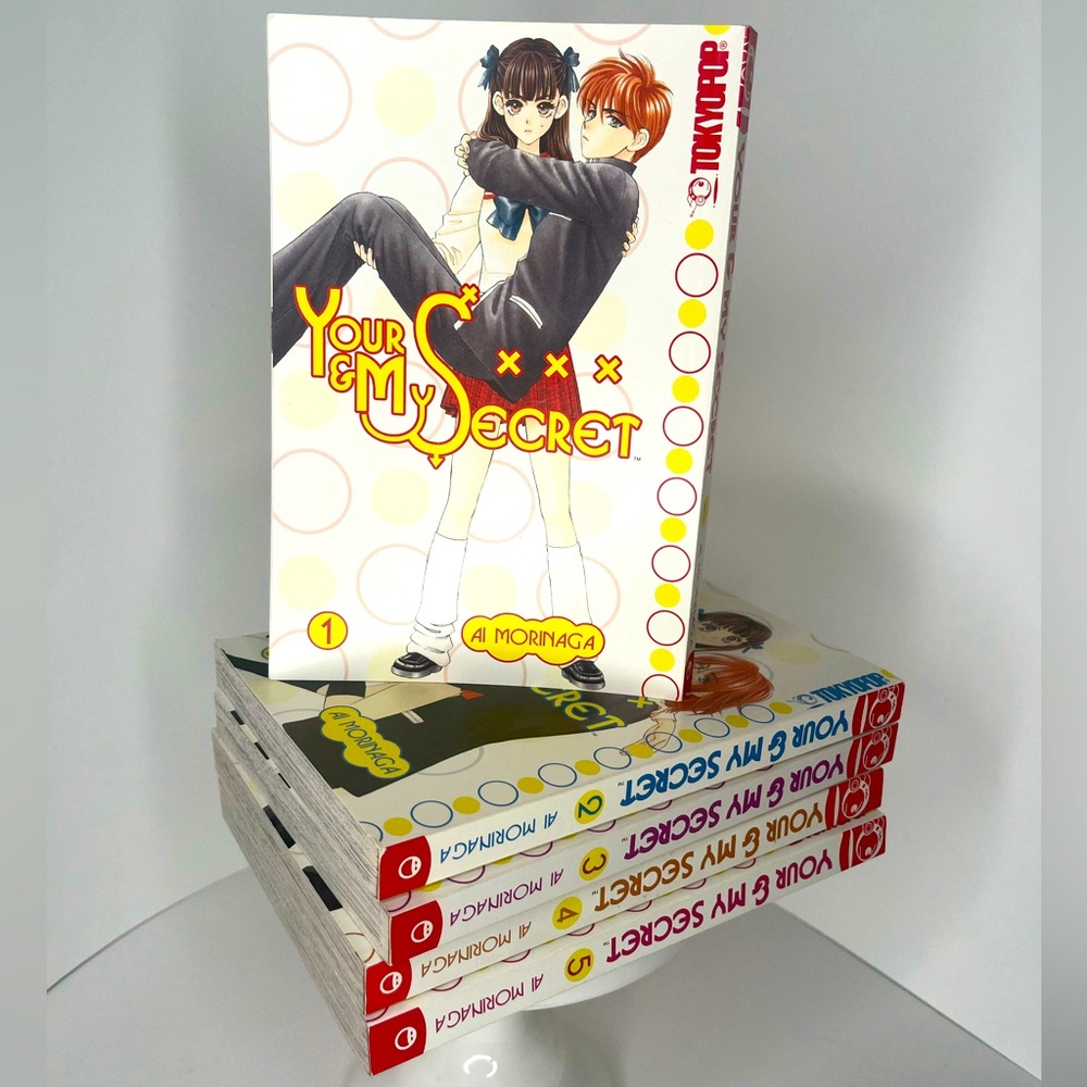 TOKYOPOP “ Your and My Secret “ by Ai Morinaga Volume 1, 2, 3, 4, & 5 Manga Book